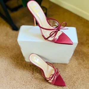 Women’s heeled slippers